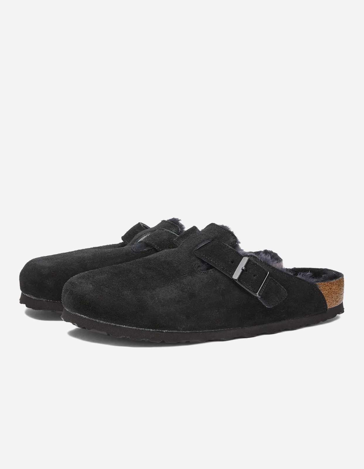 Boston Fourrure Suede Black