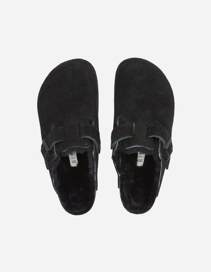 Boston Fourrure Suede Black